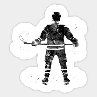 Hockey Player Girl Sticker